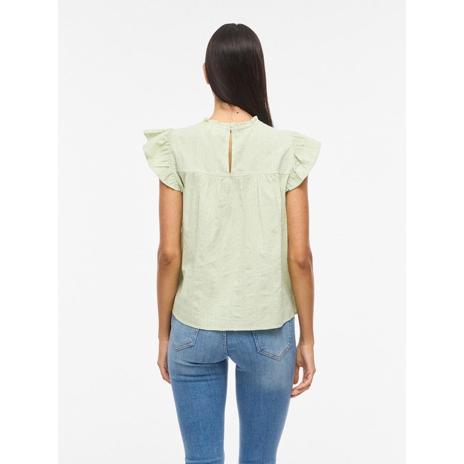 VILA Chemisier à volants  