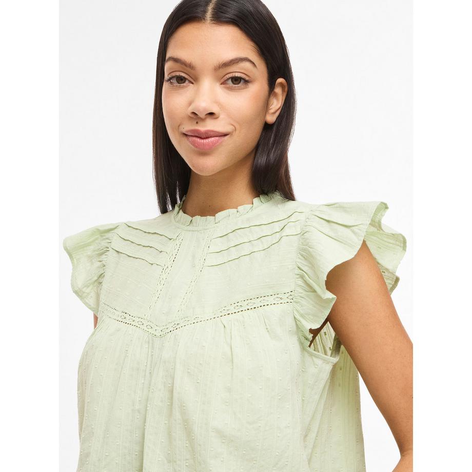 VILA Chemisier à volants  