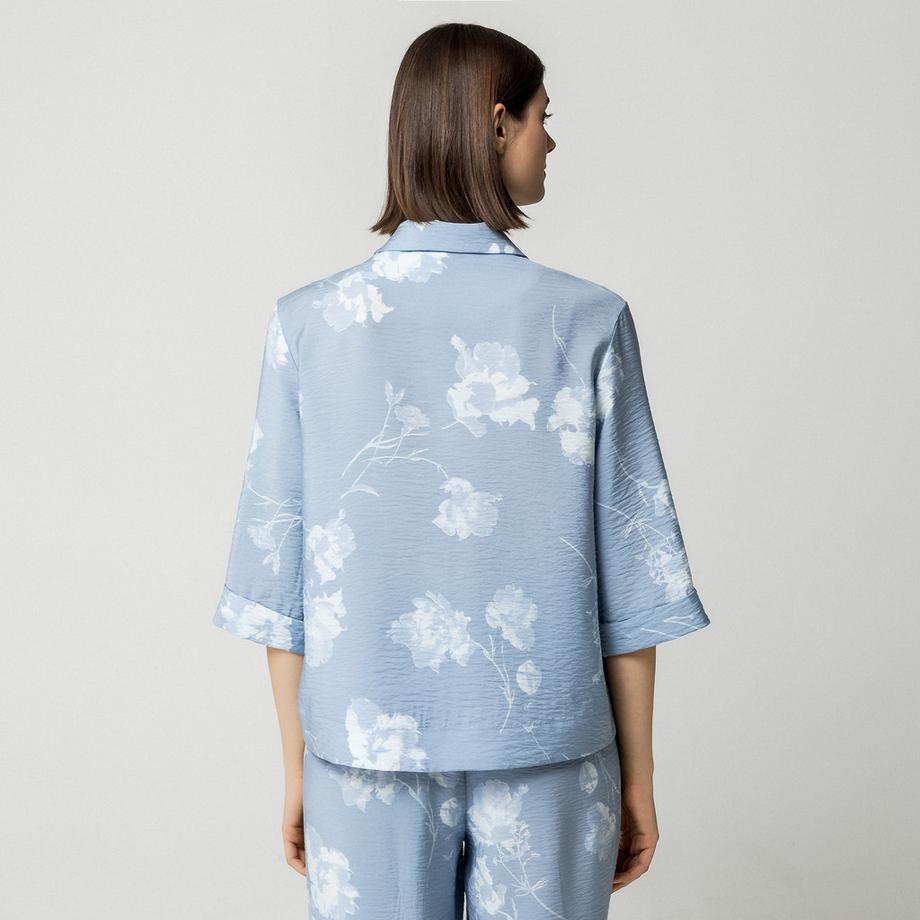 VILA Chemisier à motif floral  