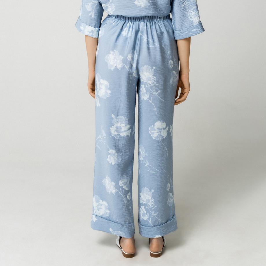 VILA Pantalon à motif floral  