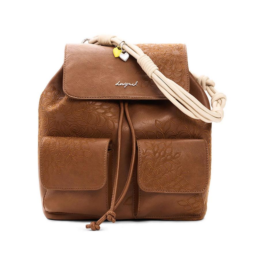 Desigual Sac à dos à motif floral en relief  