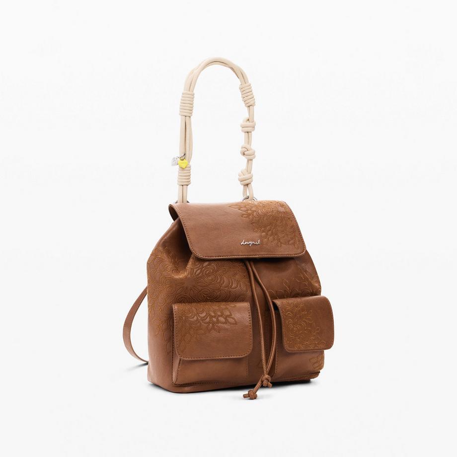 Desigual Sac à dos à motif floral en relief  