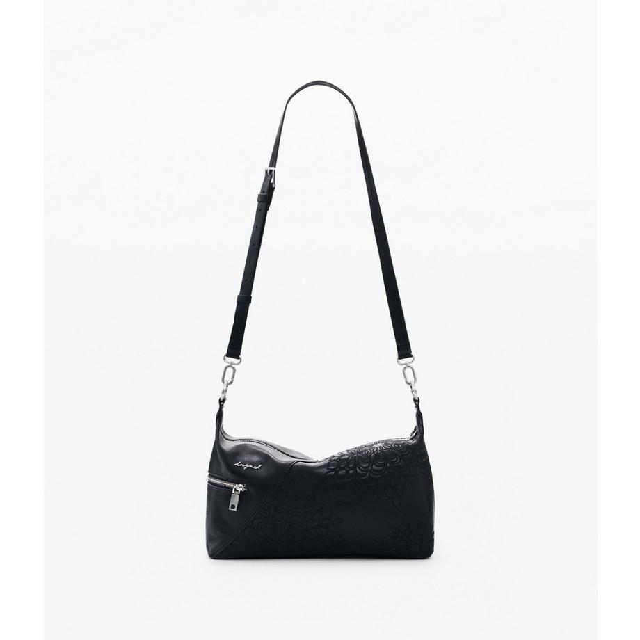 Desigual Umhängetasche mit Blumenprägung  