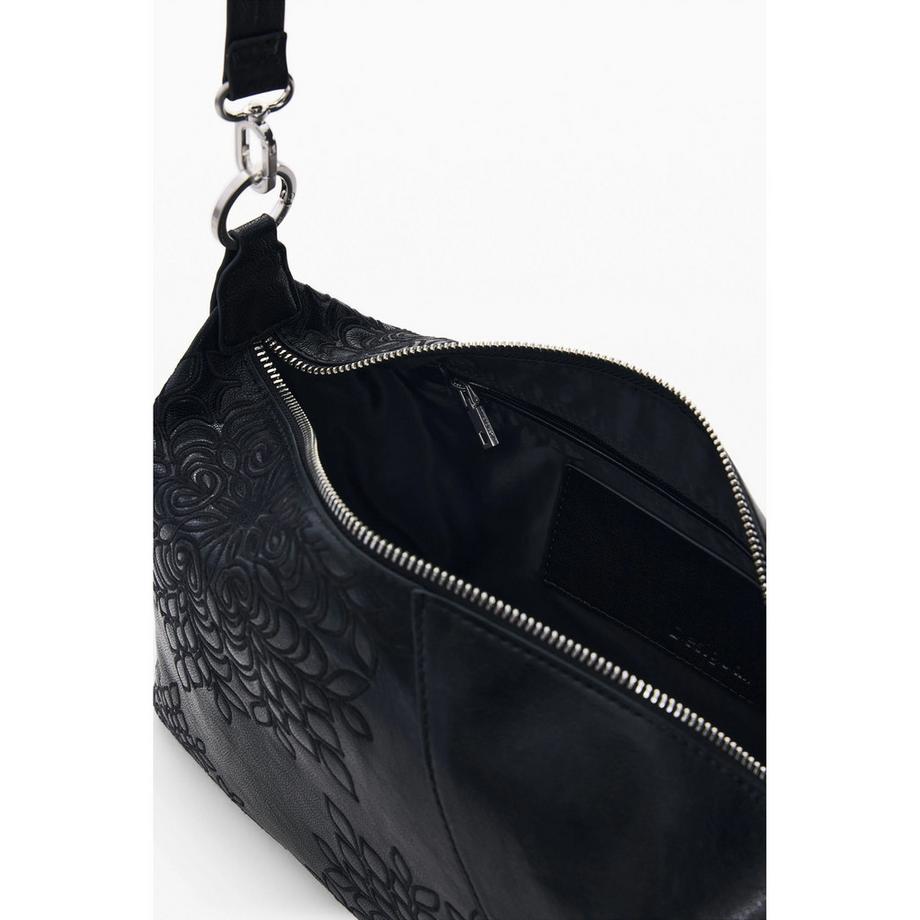 Desigual Umhängetasche mit Blumenprägung  