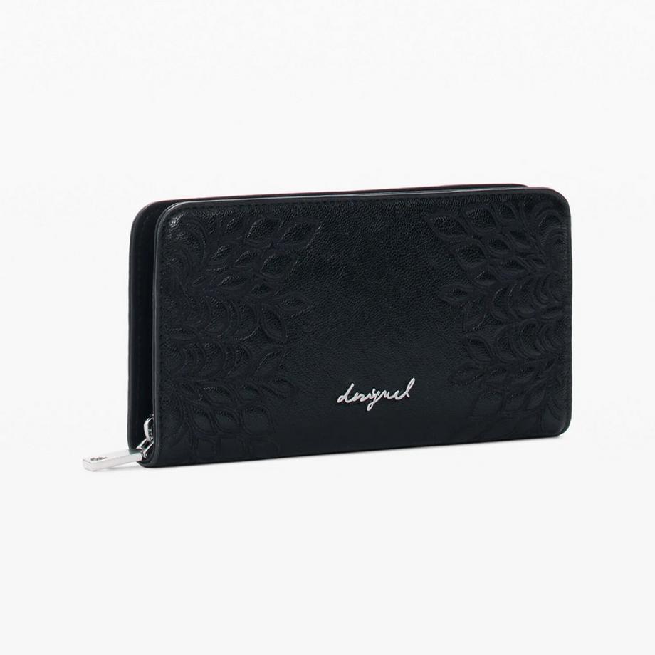 Desigual Portefeuille avec motif floral en relief  