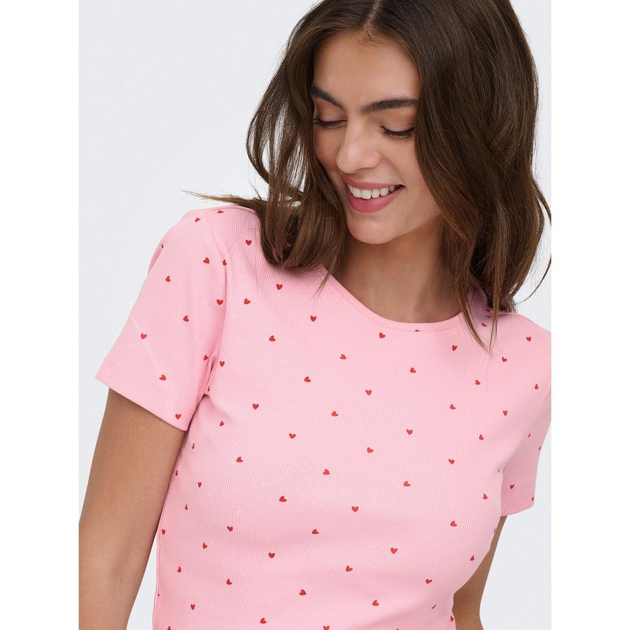 ONLY T-Shirt con Stampa Cuore  