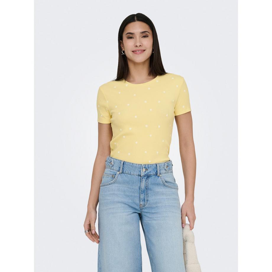 ONLY T-Shirt con Stampa Cuore  