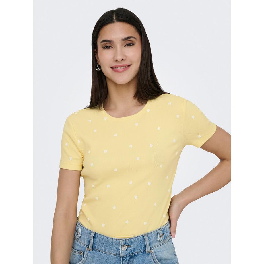 ONLY T-Shirt con Stampa Cuore  