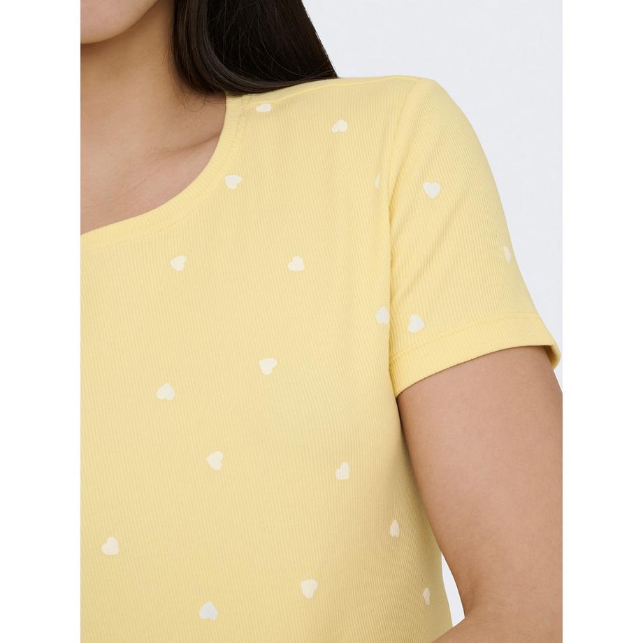 ONLY T-Shirt con Stampa Cuore  