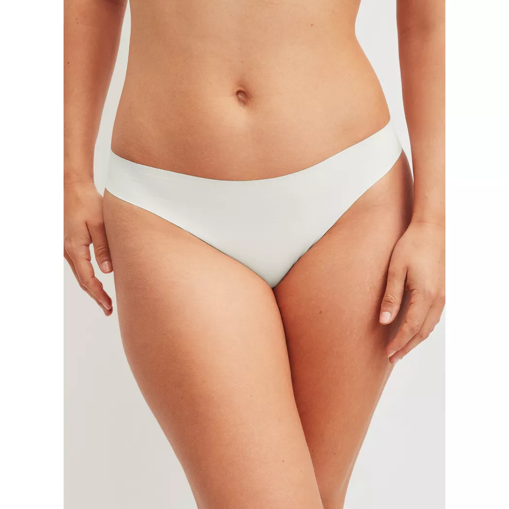 Slip CALIDA "Slip Natural Skin Midi Slip 1er Pack", Damen, Gr. 44-46, weiß, Obermaterial: 83% Modal CMD. 17% Elasthan EL., Unterhosen Slip 5