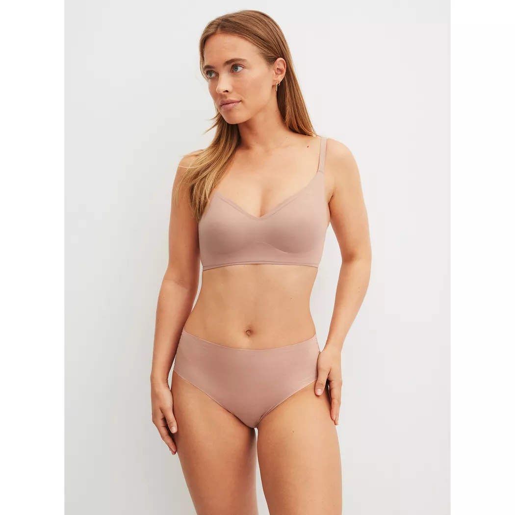 Midislip CALIDA "Modern Fit", Damen, Gr. S (40/42), timeless taupe, Interlock, Obermaterial: 83% Modal (TENCEL™), 17% Elasthan, körpernah, Unterhosen, seidig weich, atmungsaktiv, Interlock-Qualität, cleaner Look 2