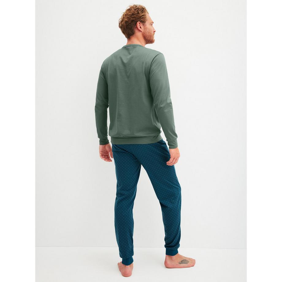 CALIDA Pyjama Set avec Bords Élastiques  