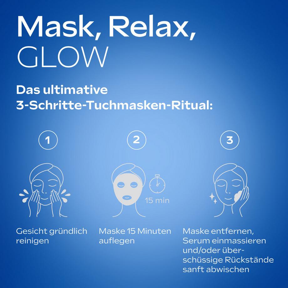 WELEDA  Exo Boost Collagen Masque en tissu Gentiane bleue & Edelweiss 