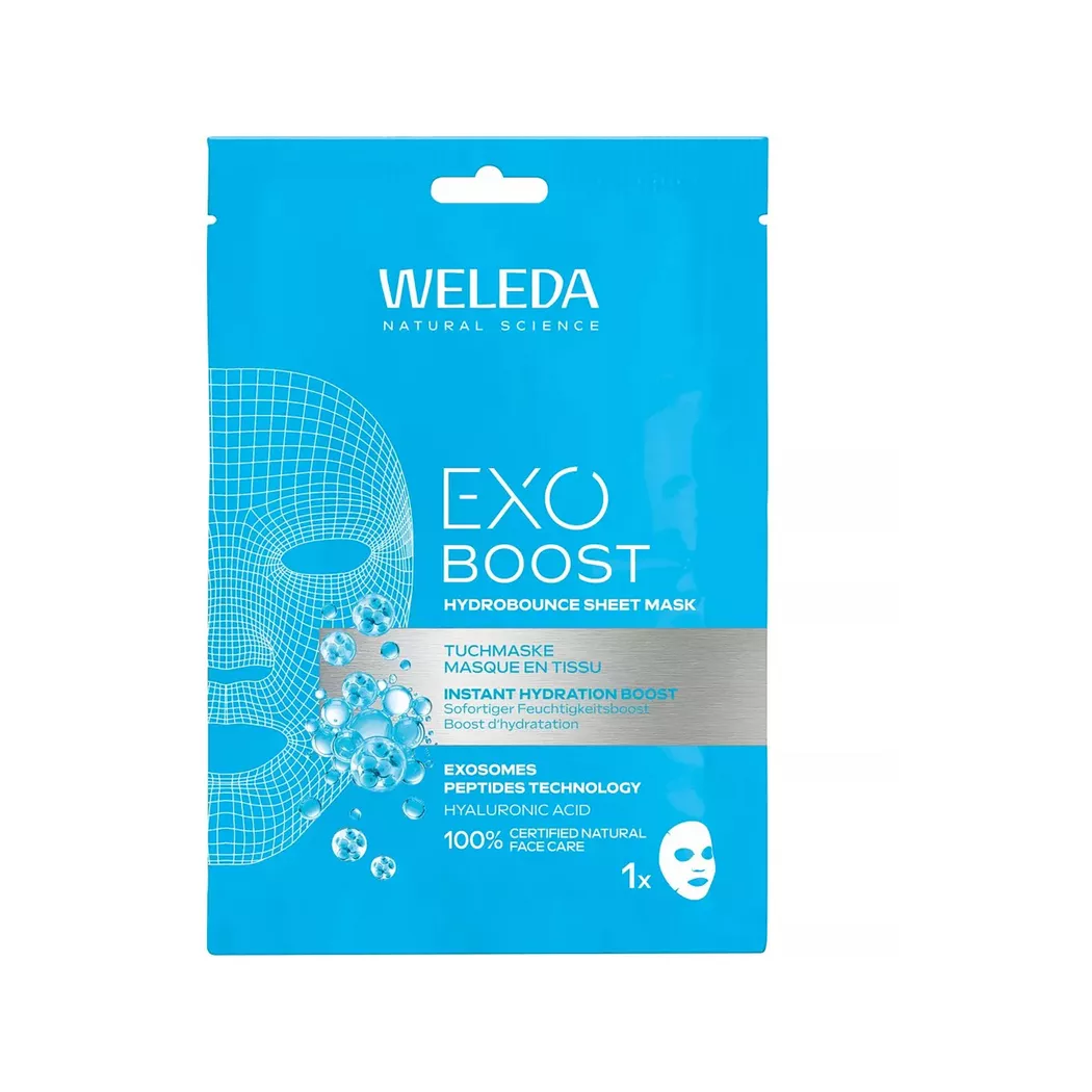 Weleda - Exo Boost Hydrobounce Tuchmaske Feuchtigkeit, 20 ml