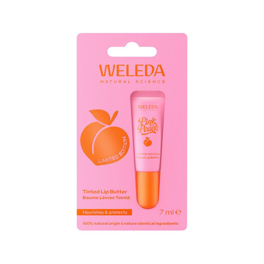 WELEDA  Pink Peach Tinted Lip Butter 