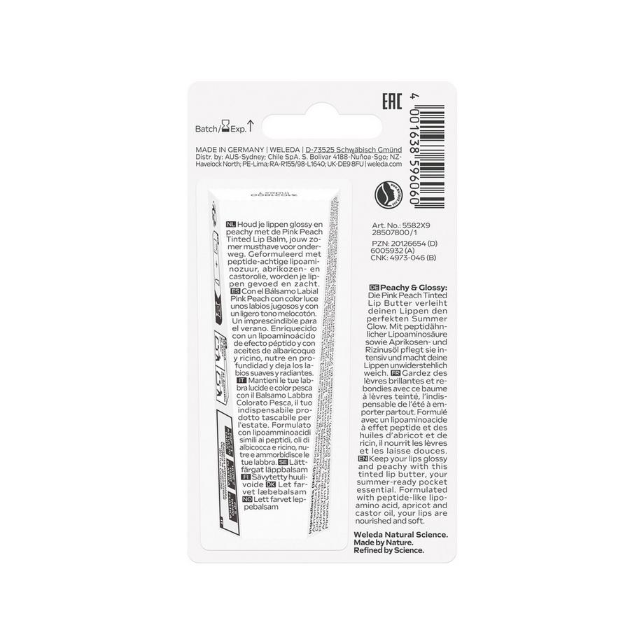 WELEDA  Pink Peach Tinted Lip Butter 