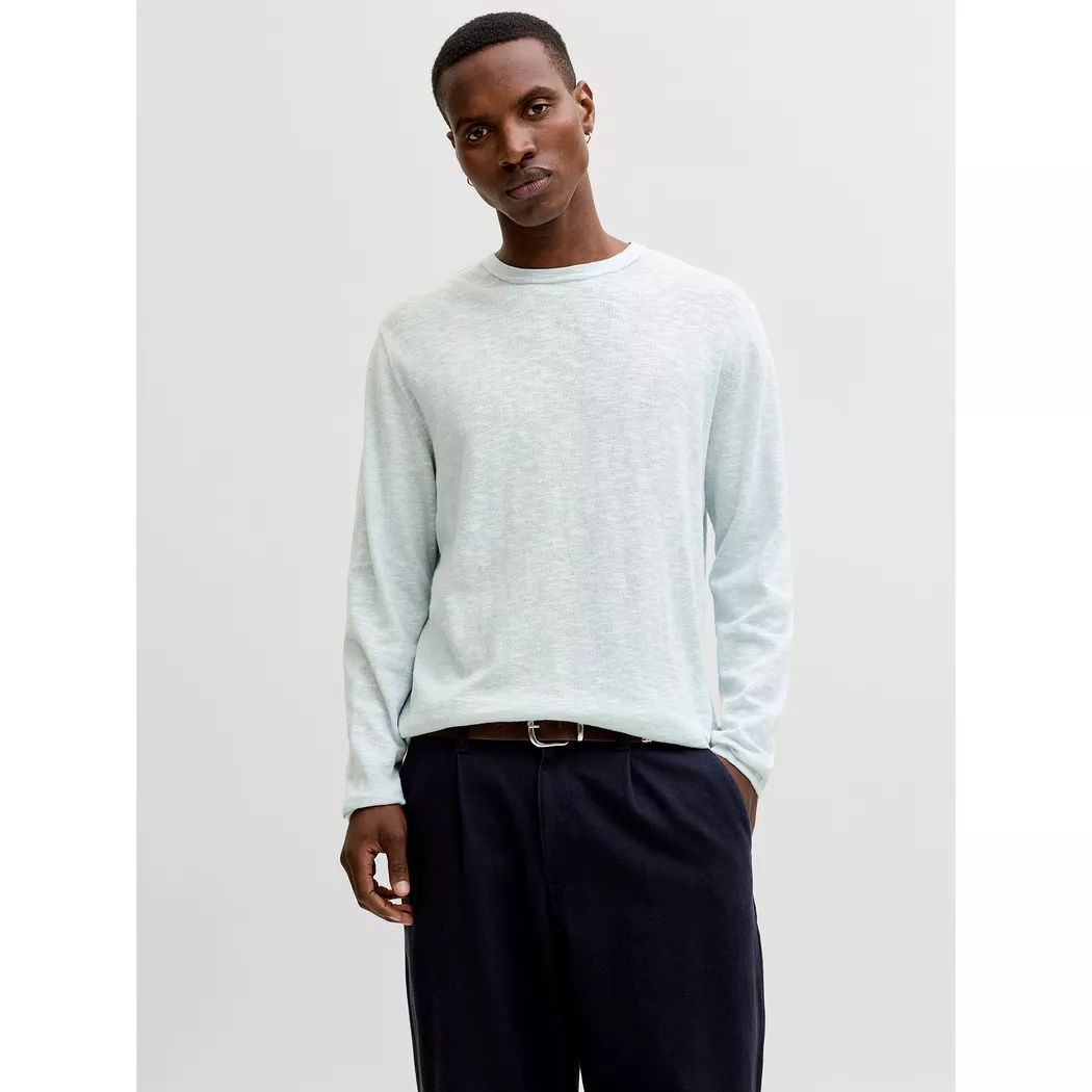 Jack & Jones Pull Summer Celestial Blue / Detail WWhite L Homme