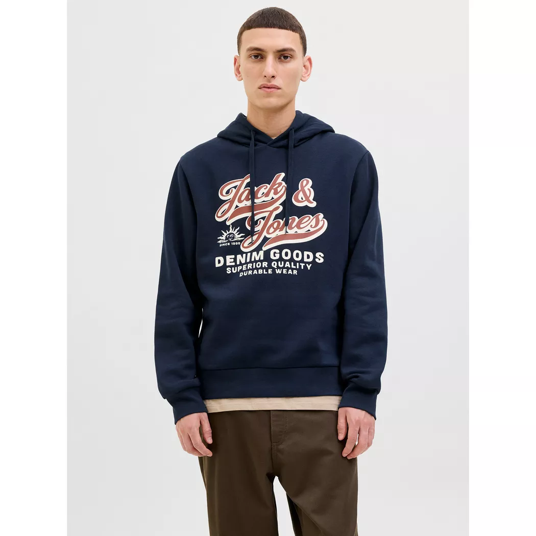 Jack & Jones Sweat à Capuche Logo 2 Col Sky Captain XL Homme