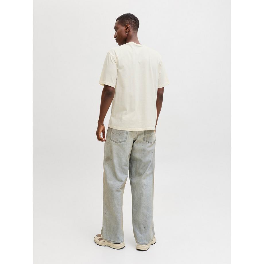 JACK & JONES T-Shirt Coupe Oversize avec Poche Poitrine  