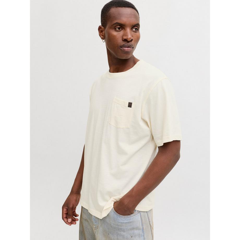 JACK & JONES T-Shirt Coupe Oversize avec Poche Poitrine  