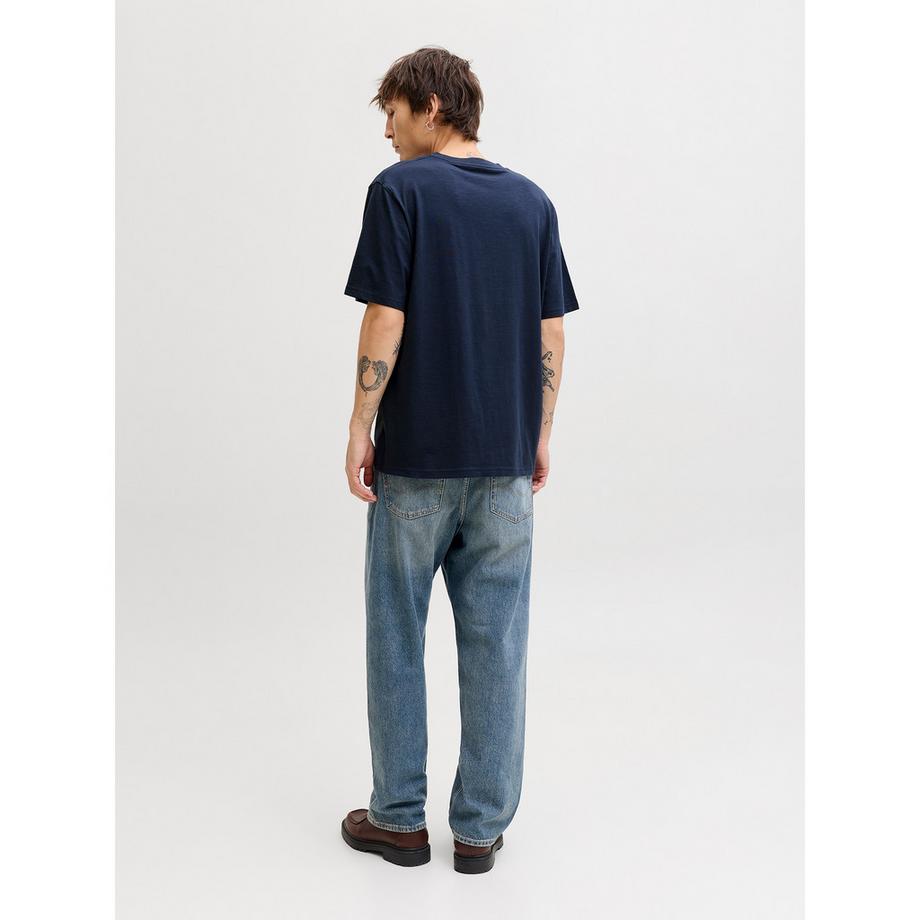 JACK & JONES T-Shirt Coupe Oversize avec Poche Poitrine  
