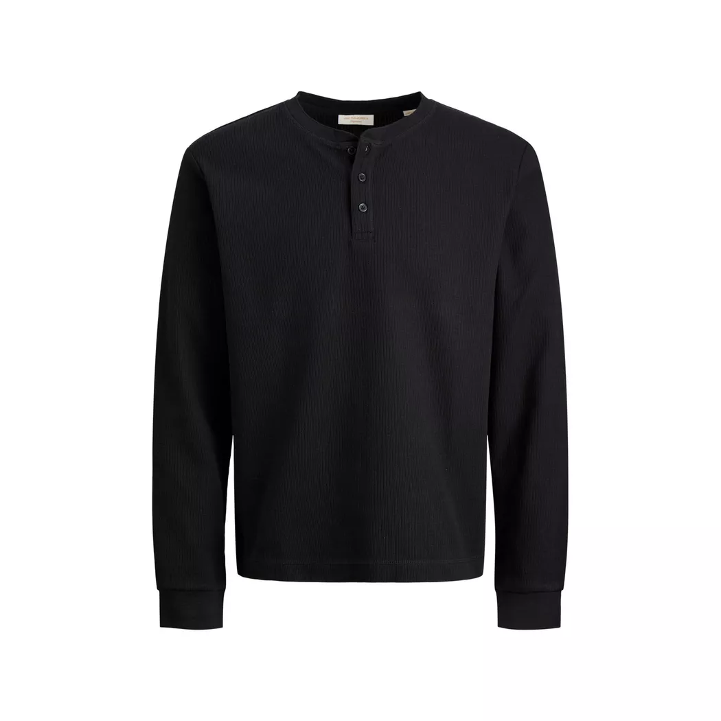 Jack & Jones - T-Shirt, langarm, für Herren, Black, Größe L