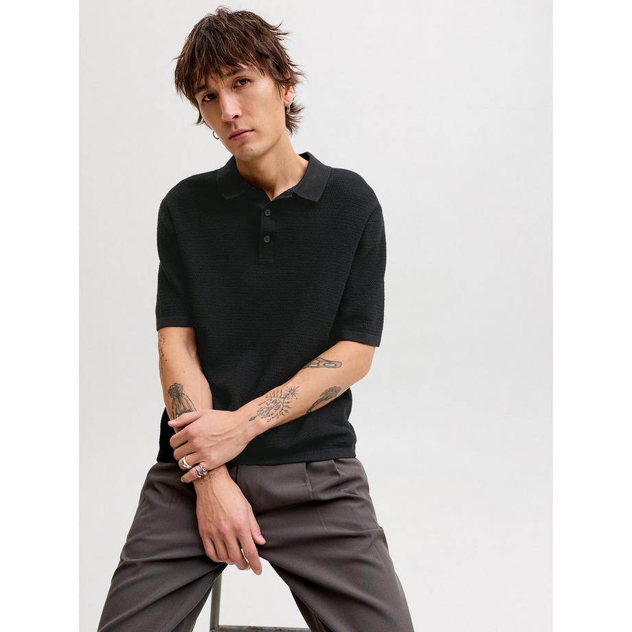 JACK & JONES Polo à Manches Courtes Coupe Regular Texturé  