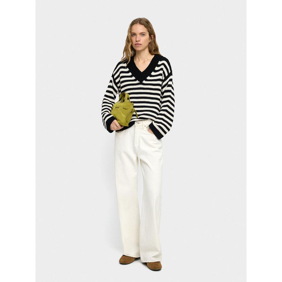 Parfois Maglione a righe scollo a V  