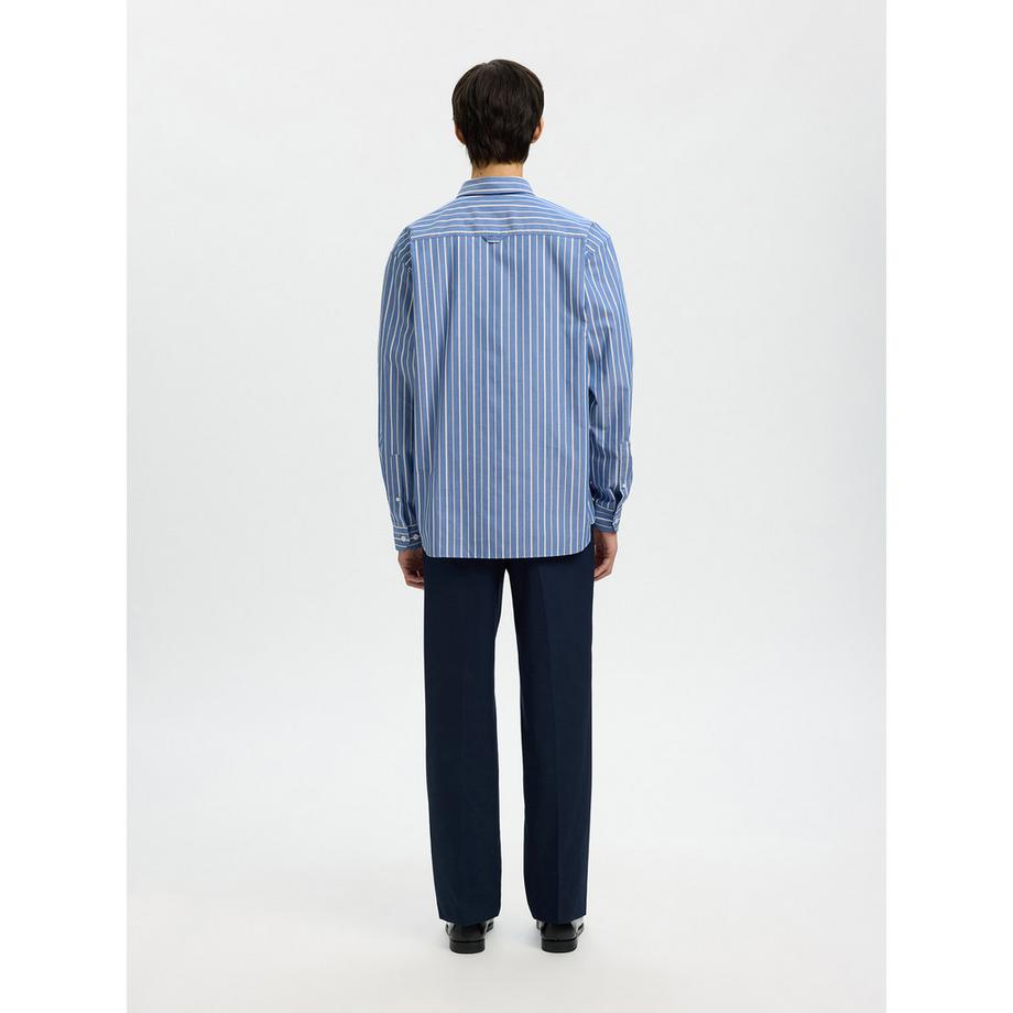 SELECTED Relax Ben Stripe Camicia a Maniche Lunghe  