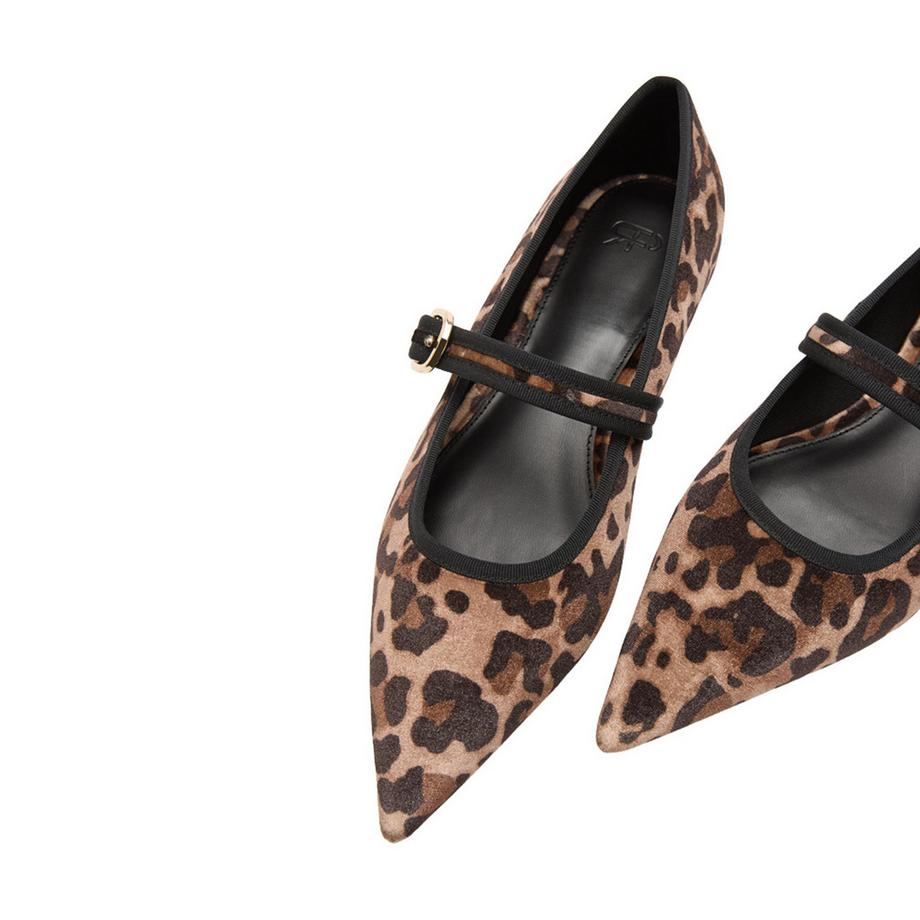 Parfois Leopardenmuster Riemchen Ballerinas mit Schnalle  