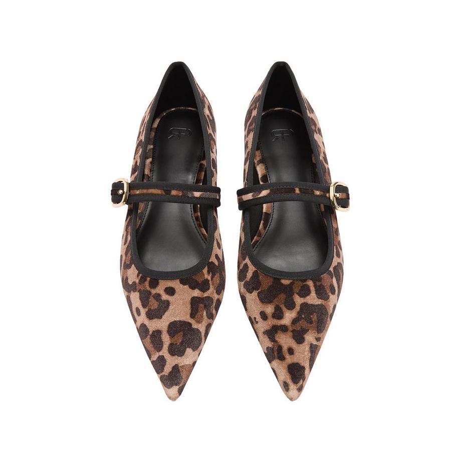 Parfois Leopardenmuster Riemchen Ballerinas mit Schnalle  