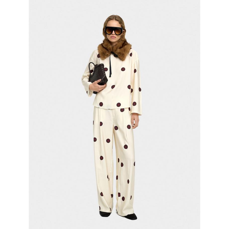 Parfois Weite Hose mit Tupfenmuster  