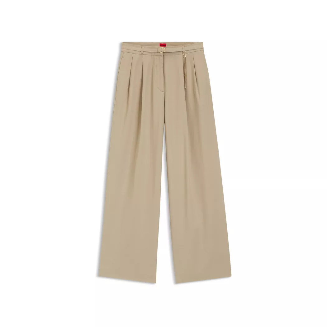 Hugo Pantalon Henesa 10278114 Light / Pastel Brown 40 Femme