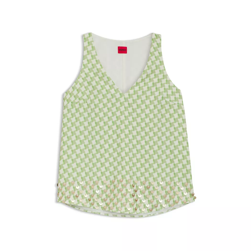 Hugo Blouse Sans Manches Camaje 10279005 Open Miscellaneous 40 Femme