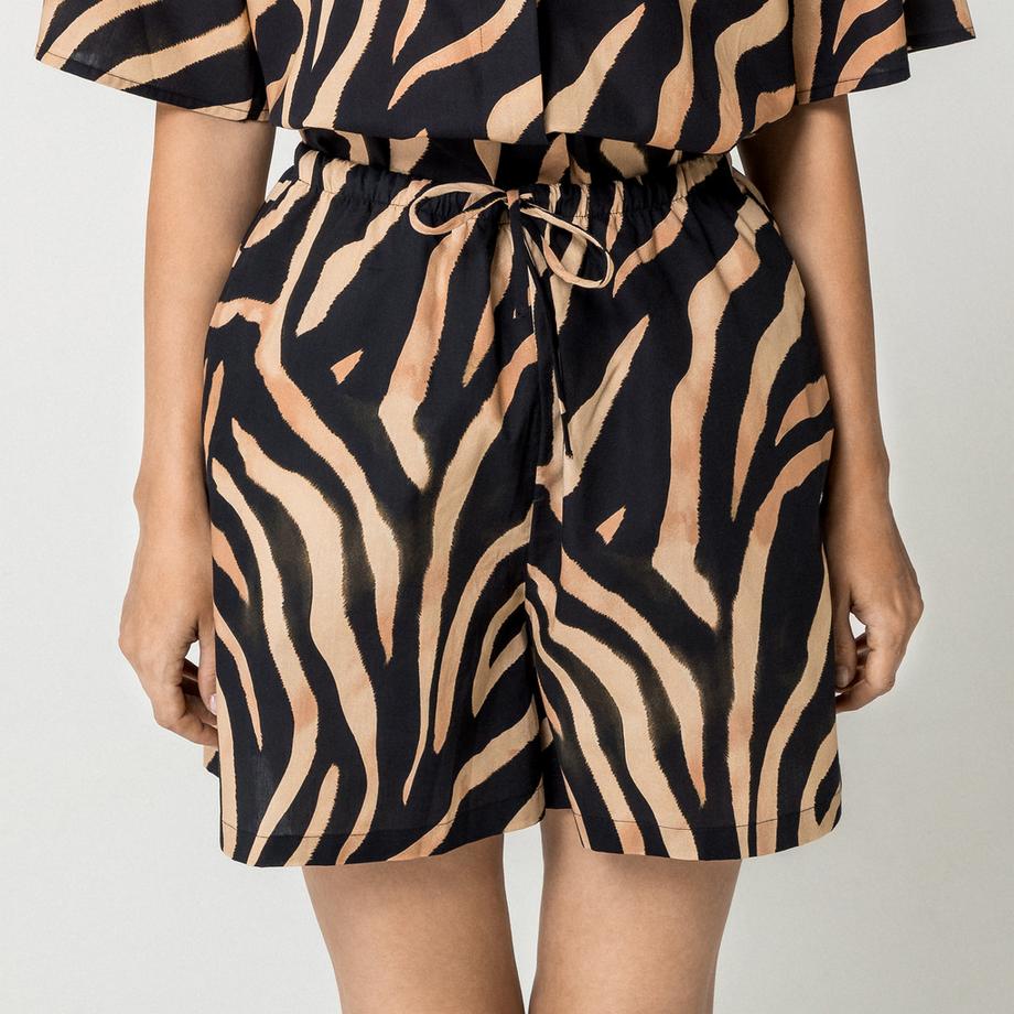 HUGO Haslala-1 Zebra Print Shorts  