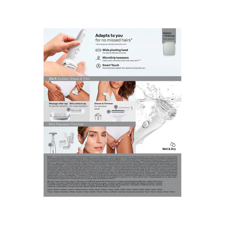 BRAUN Epilierset Silk-épil 9-241 SensoSmartTM 