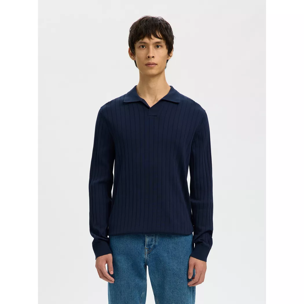Selected Pull à Demi-zip Dane Sky Captain S Homme