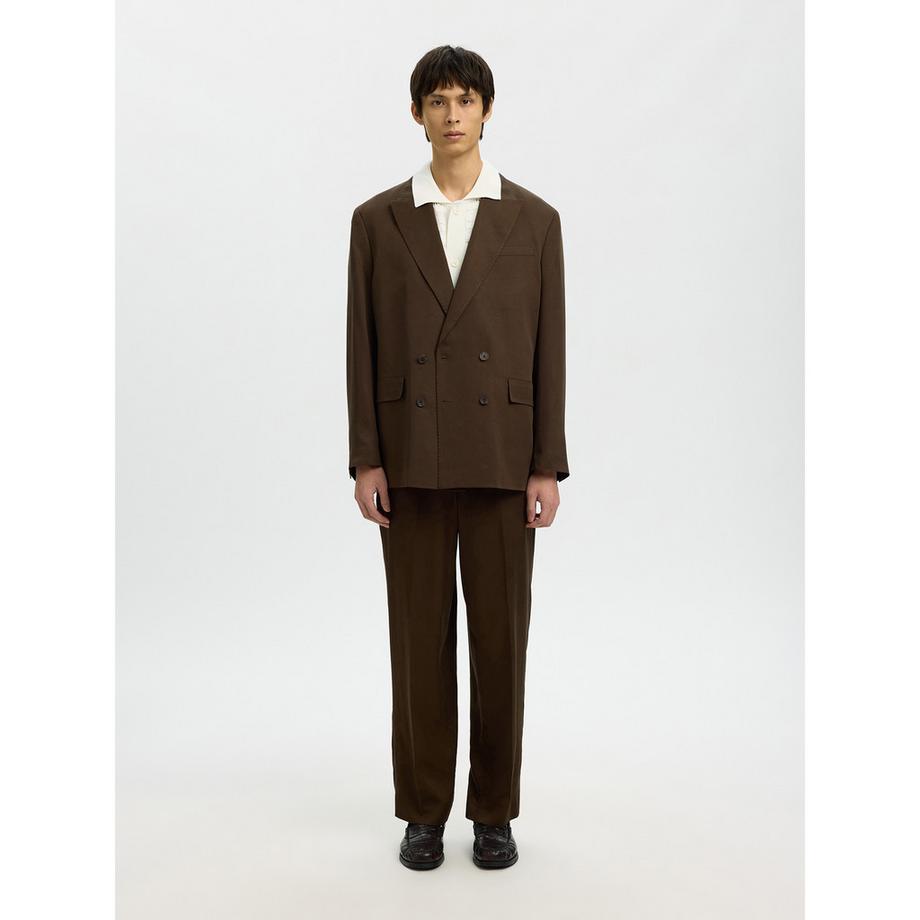 SELECTED Pull à manches courtes avec boutonnage  