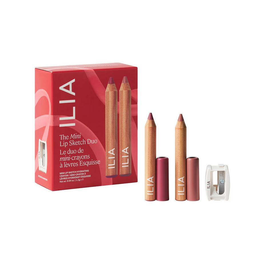 ILIA  Duo de minis Lip Sketch - Lot-cadeau rouge + crayon à lèvres 