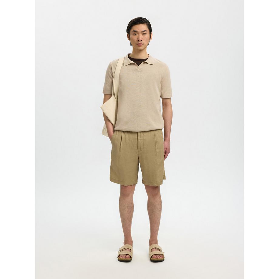 SELECTED Mattis Knit Sun Open Polo Chemise Manches Courtes  