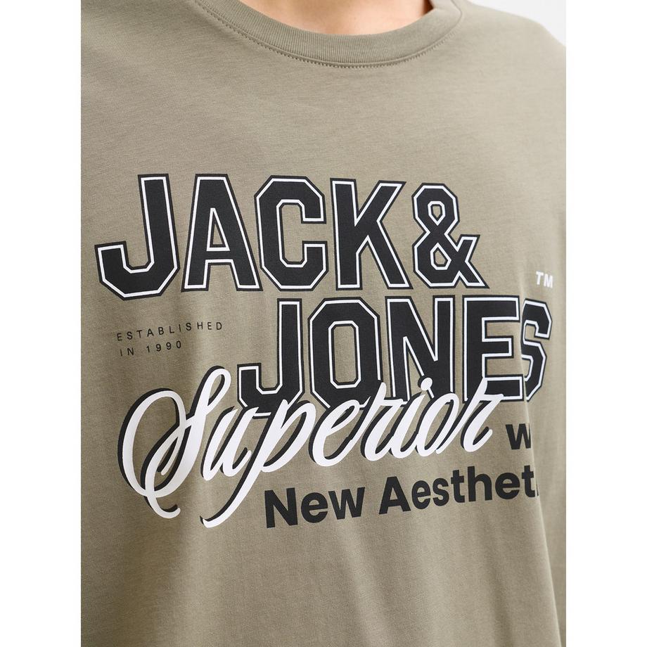 JACK & JONES JJELOGO TEE SS O-NECK 2 COL SS26 SN T-Shirt  