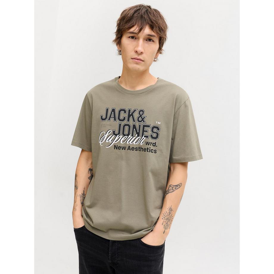 JACK & JONES JJELOGO TEE SS O-NECK 2 COL SS26 SN T-Shirt  
