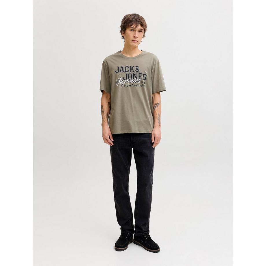 JACK & JONES JJELOGO TEE SS O-NECK 2 COL SS26 SN T-Shirt  