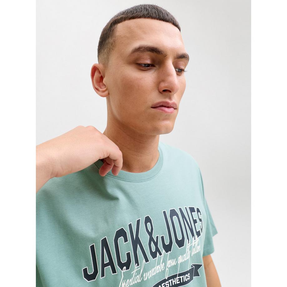 JACK & JONES JJELOGO TEE SS O-NECK 2 COL SS26 SN T-Shirt  