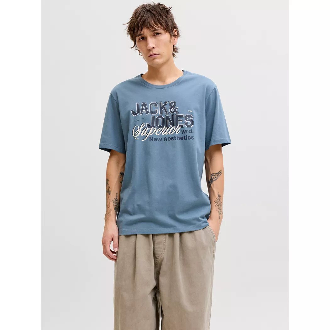 Jack & Jones - T-Shirt, für Herren, Blau, Größe L