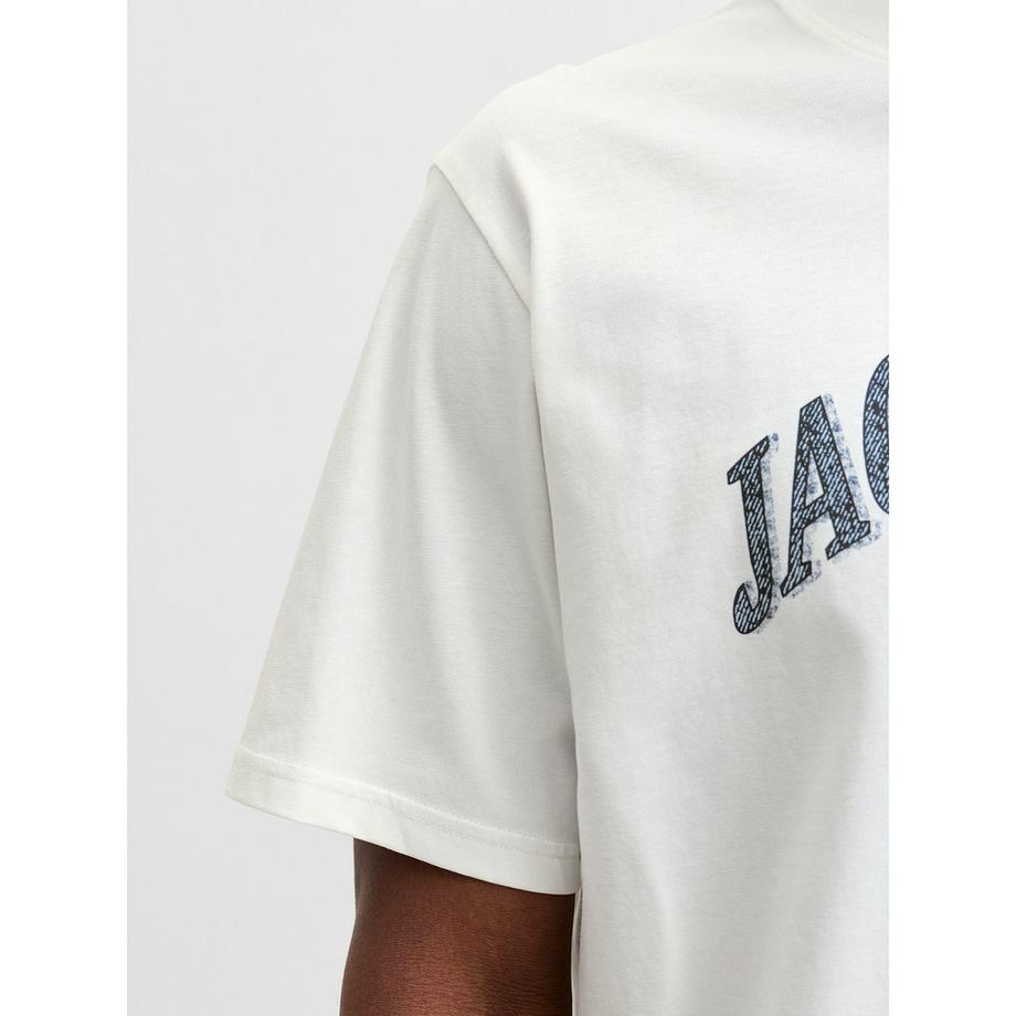 JACK & JONES T-shirt à col rond et manches courtes avec logo  