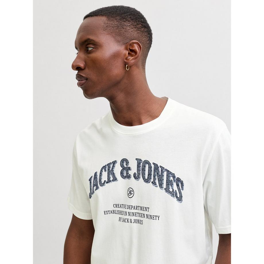 JACK & JONES T-shirt à col rond et manches courtes avec logo  