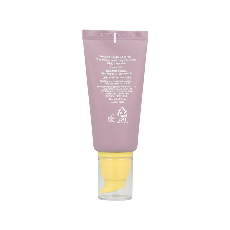 HARUHARU  Black Rice Pure Mineral Relief Daily Sunscreen SPF50+ PA++++ 