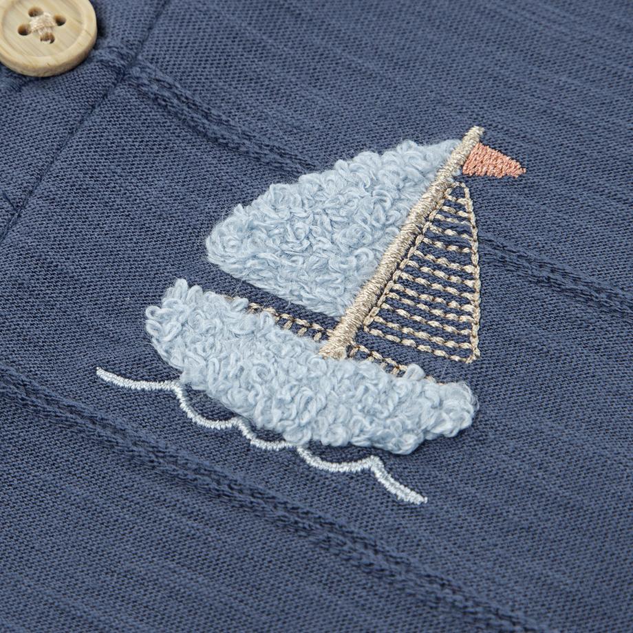 HUGGIES Pyjama bébé à manches longues avec broderie animale  