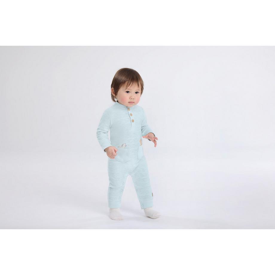 HUGGIES Pyjama bébé à manches longues avec broderie animale  